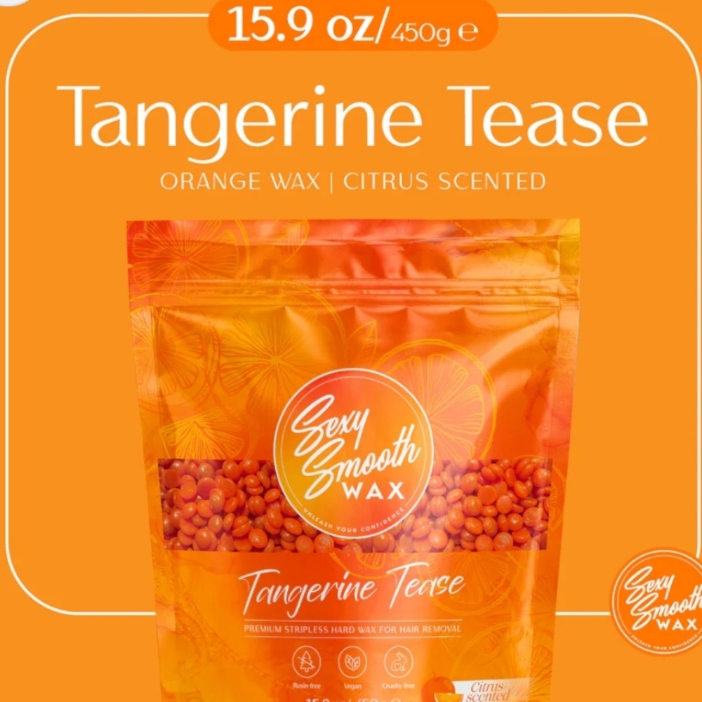 Sexy Smooth Wax- Tangerine Tease Premium Stripless Hard Wax